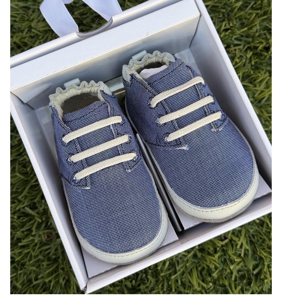 Robeez Infant Shoes Steven‎ Low Top Denim 6-9M